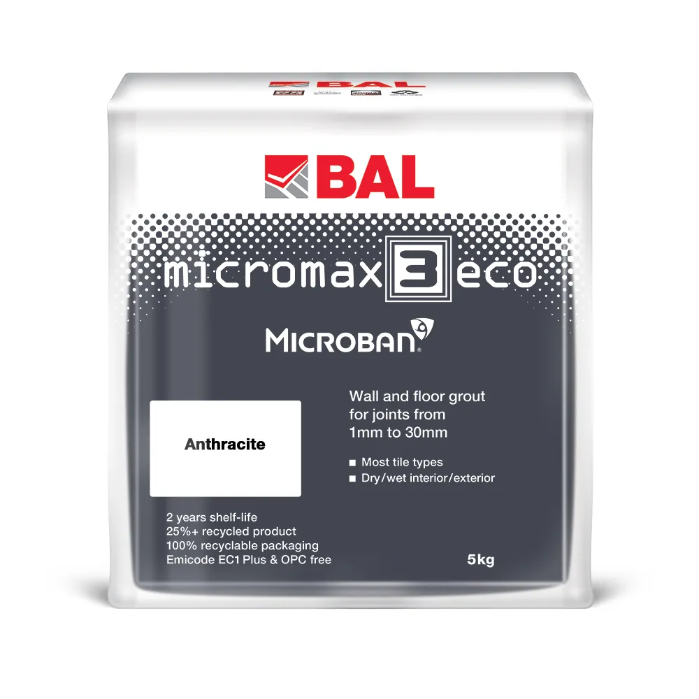 BAL Micromax3 ECO Anthracite 5kg bag - view of the product packaging.