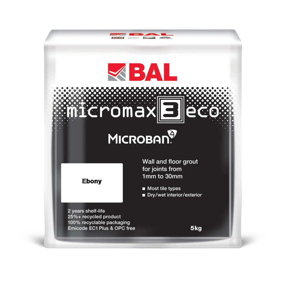 BAL Micromax3 ECO Ebony 5kg tile and stone gallery.