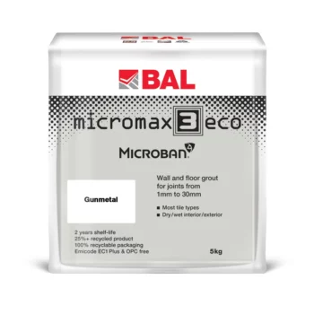 Image of BAL Micromax3 ECO Gunmetal 5kg tile grout