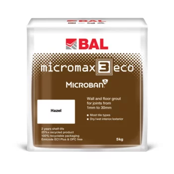 BAL Micromax3 Eco Hazel 5kg - High-quality eco-friendly grout for tiling purposes.