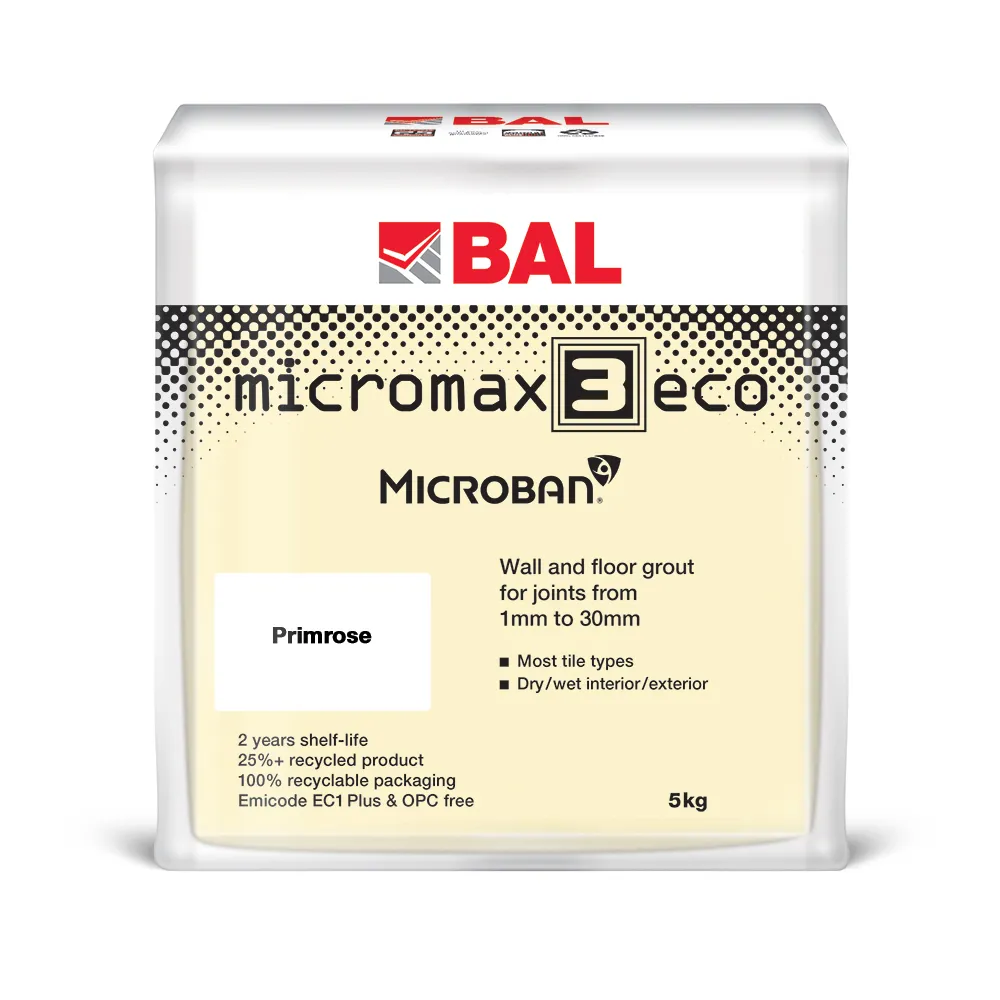 BAL Micromax3 ECO Primrose 5kg - Tile and Stone Gallery