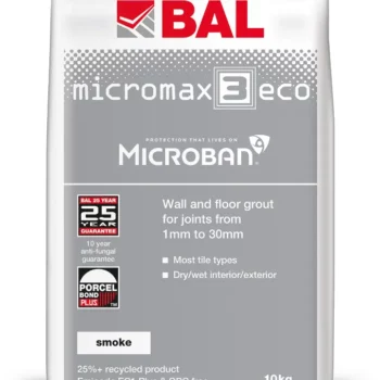 : BAL Micromax3 ECO Smoke 10kg tile and stone product image.