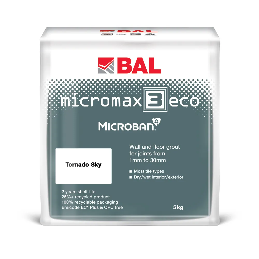 BAL Micromax3 ECO Tornado Sky 5kg tile and stone product